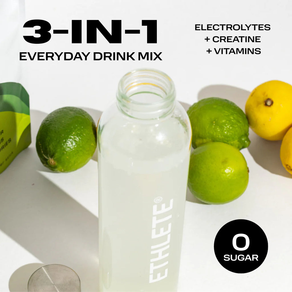 Ethlete Electrolytes + Creatine (30 sticks) Lemon Lime