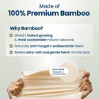 Clean Towels XL™ Bamboo, Disposable Face Towels, 50 Count