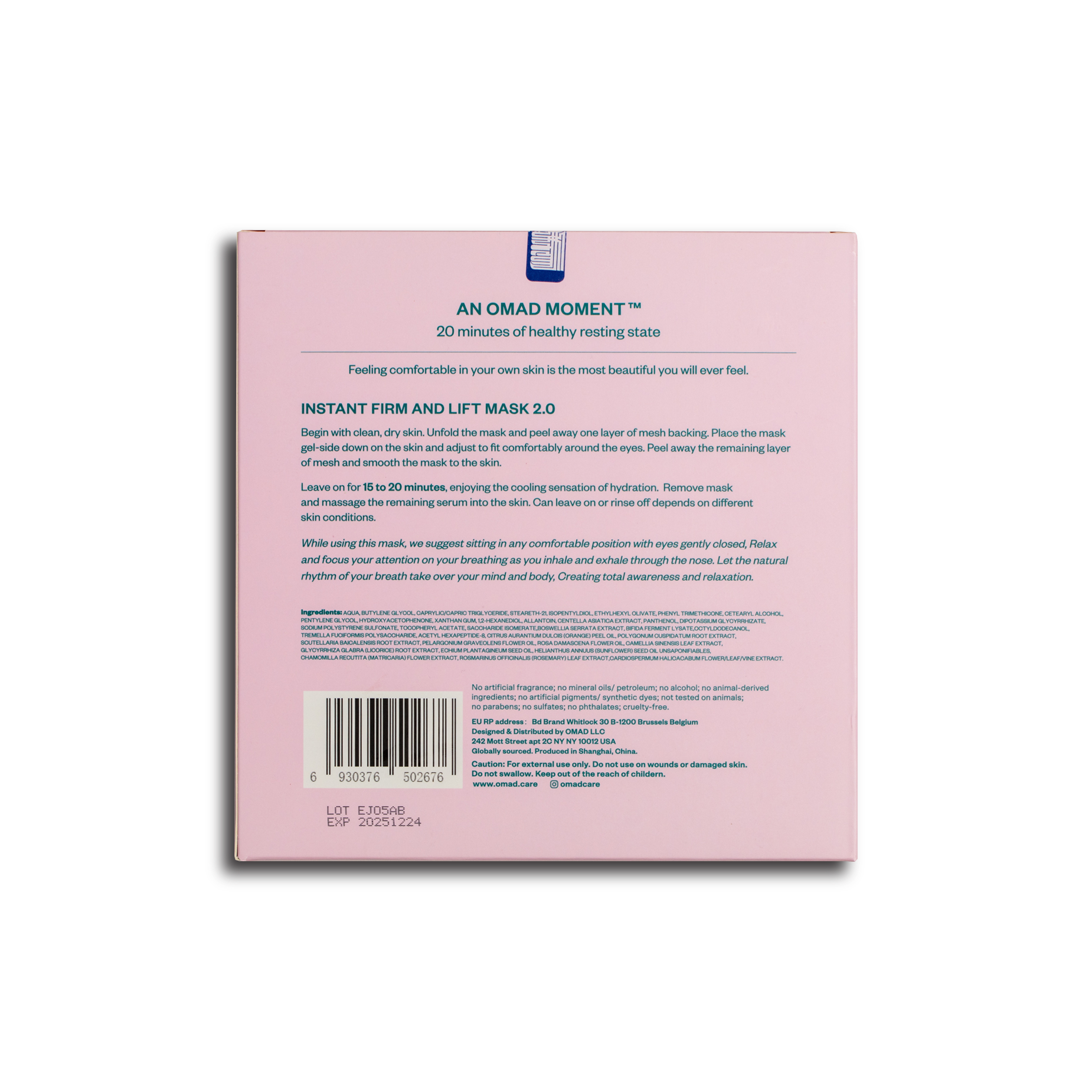 Instant Firm and Lift 2.0: Box (4 Sheets)