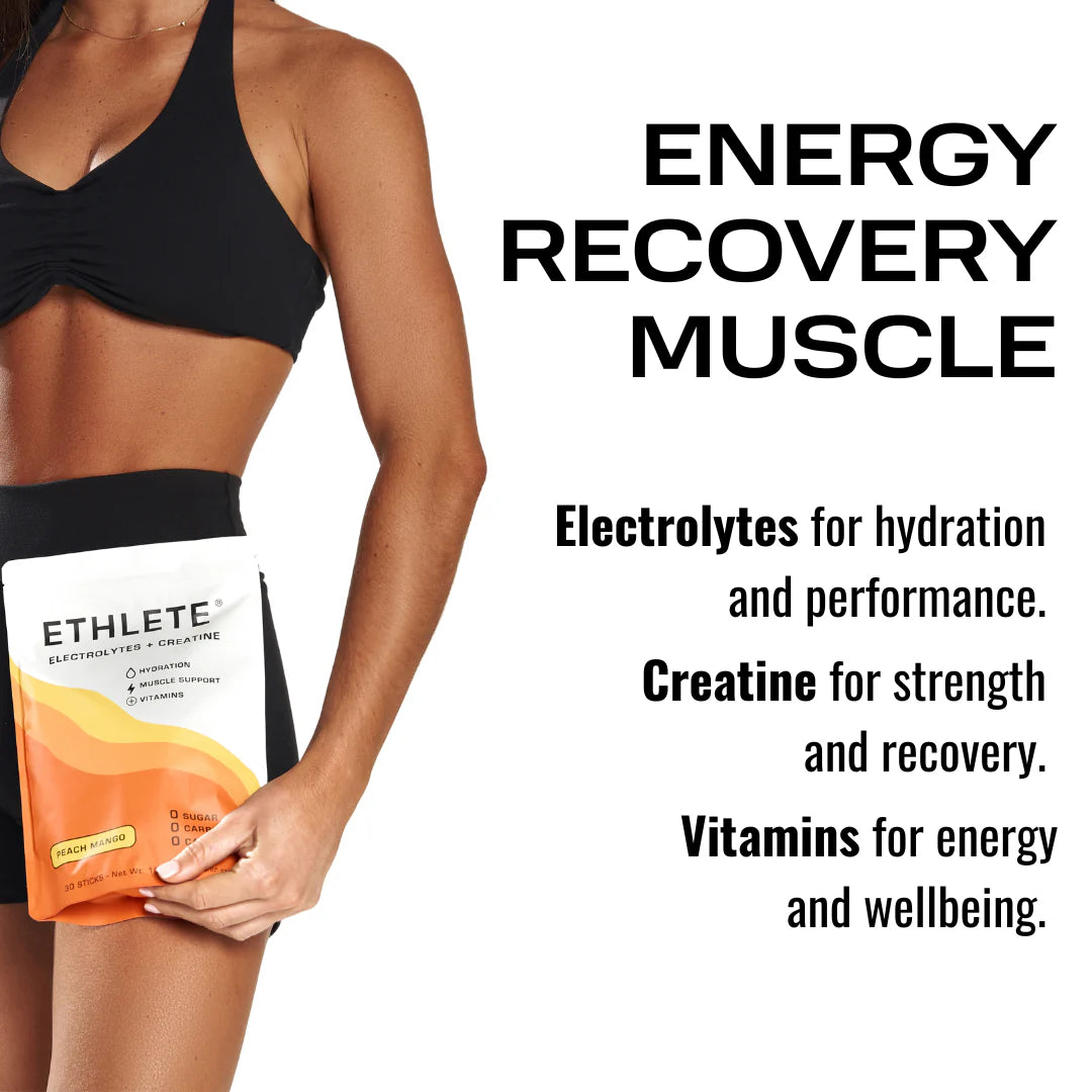 Ethlete Electrolytes + Creatine (30 sticks) Lemon Lime
