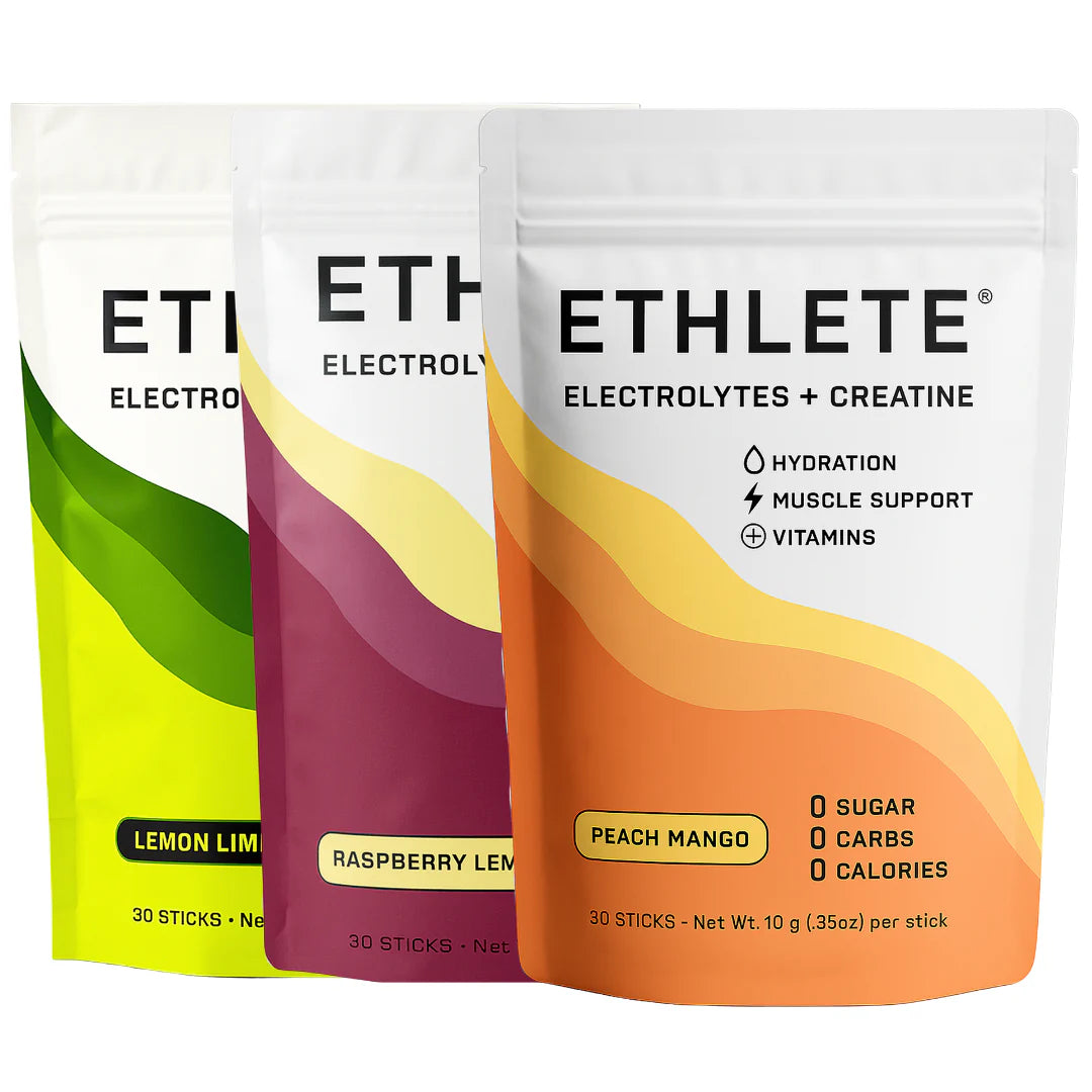 Ethlete Electrolytes + Creatine (30 sticks)- Variety Bundle 3 flavors